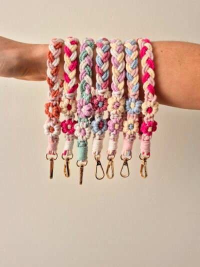 Lanière fleurie en coton