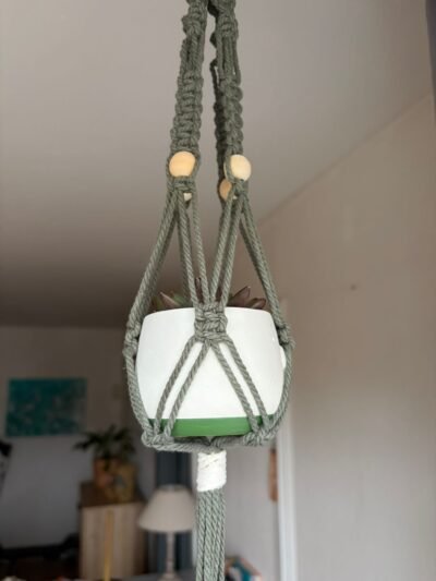 Suspension pour plante en coton – petit format