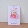 Boucles d’oreilles fleurs en résine