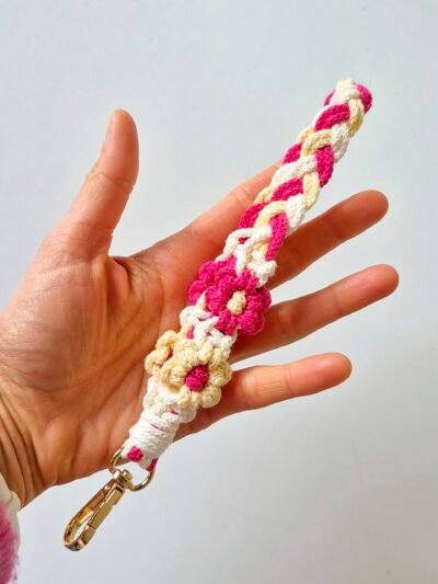 Lanière fleurie en coton