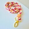 Lanière tressée multicolore (50 cm)