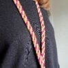 Lanière tressée multicolore (50 cm)