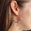 Boucles d’oreilles Pierres naturelles et tulipes - Edition limitée