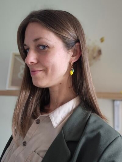 Boucles d’oreilles créoles citrons